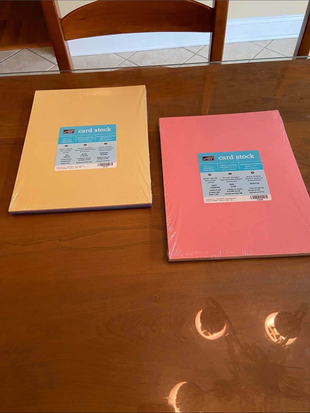 Stampin’ Up Card Stock. Brand New and Still Sealed Fantastic Variety of Colors.